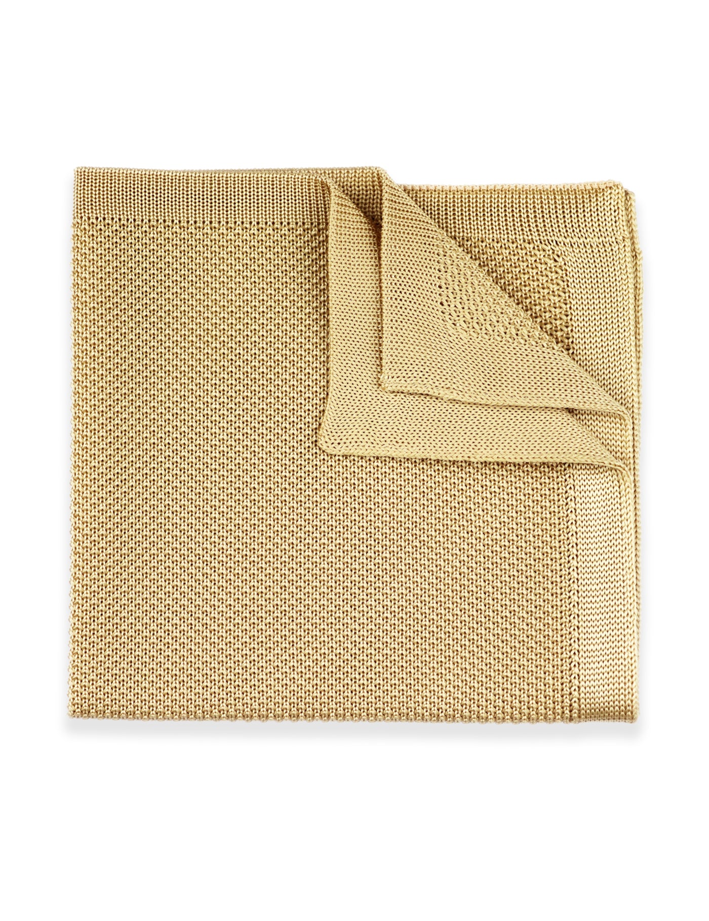 Knitted Pocket Square - Beige